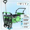 IMLEX Bollerwagen faltbar mit Dach IM-4268 Grün | Hohe Produktbild-Vorschau 4