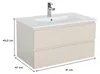 SORRENTO Waschtisch hängend 80cm Keramik-Becken Produktbild-Vorschau 3