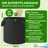 TTL GARDEN Pflanzsack 8L – 5er Set Stofftöpfe aus Filz & Produktbild-Vorschau 2