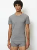 Marc O´Polo Herren T-Shirt 2-Pack Iconic Rib - Grau - Größe Produktbild-Vorschau 2