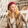 INF Berretto in cashmere Rosso scuro Anteprima dell’immagine prodotto 4