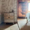 Scaffale Rebecca Mobili con 4 cassetti in legno, bianco e Anteprima dell’immagine prodotto 2
