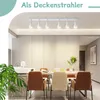 ZMH LED Deckenleuchte Weiß 6 Flammig Deckenlampe GU10 Produktbild-Vorschau 7