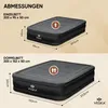 Diagrams showing the dimensions of single and double inflatable mattresses. Produktbild-Vorschau