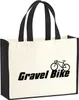 Huuraa Jutetasche Gravel Bike Fahrrad 21 Liter Black Jute Produktbild-Vorschau 1