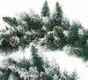vidaXL Weihnachtsgirlande mit LED-Lichtern Grün 2,7 m PVC Produktbild-Vorschau 6