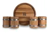 Lot de 4 chopes à bière en bois de chêne 500 ml avec Voir les images du produit 4