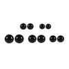 100 pcs 6-12mm couleur yeux de sécurité en plastique pour Voir les images du produit 3