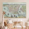 MuchoWow® Poster Geschichte - Karte - Jahrgang 180x120 cm - Produktbild-Vorschau 7
