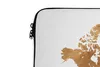 MuchoWow® Laptop Hülle 14 ZollWeltkarte - Bronze - Seil Produktbild-Vorschau 3