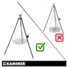 Kaminer 27556 Trépied pour barbecue avec grille 190 x 70 cm Voir les images du produit 11