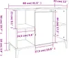Waschbeckenunterschrank Betongrau 80x33x60 cm Holzwerkstoff Produktbild-Vorschau 12