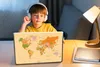 MuchoWow® Laptop Aufkleber Sticker Cover Weltkarte - Produktbild-Vorschau 3