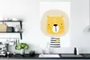 MuchoWow® Poster Löwe - Tiere - Illustration - Herz - Produktbild-Vorschau 3