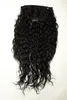 WIG ME UP Haarteil Halbperücke 7 Clips Locken Schwarz Produktbild-Vorschau 3