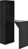 Bartisch mit Schrank Schwarz 115x59x200 cm Produktbild-Vorschau 1