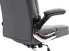 A close-up view of the armrest and side of a gray office chair. Náhled obrázku produktu