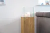 VIVANNO Windlicht Holz CANDELA Rechteckig, Antikbraun Produktbild-Vorschau 7