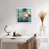 Poster - Poster ohne Rahmen - Rosa Flamingos Wasser - 50x50 Produktbild-Vorschau 5