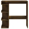 vidaXL Bartisch mit Regal Räuchereiche 100x50x101,5 cm Produktbild-Vorschau 5