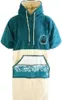 Poncho Wave Hawaii Baumwolle Velours Poncho Petrol M WH4020 Produktbild-Vorschau 1