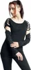 Gothicana by EMP Damen schwarzes Langarmshirt mit Produktbild-Vorschau 8