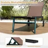 COSTWAY 1 pc. Chaise longue de jardin avec roulettes, Voir les images du produit 6
