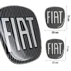 Fiat 3D nálepka náhradný diel logo čierna pre Bravo 2 kusy, Náhľad obrázku produktu 3