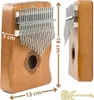 Kalimba en bois à 17 notes avec accessoires KIRA Voir les images du produit 17