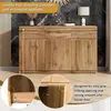 MODFU Buffet en bois, commode avec 3 portes et 3 tiroirs, Voir les images du produit 6