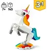 LEGO Creator Set di giocattoli unicorno magico 3 in 1 - Anteprima dell’immagine prodotto 42