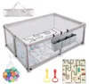 Laufstall Baby 120x180cm, Laufgitter Baby mit Matratze und Produktbild-Vorschau 1