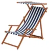 Gartenliege blau-weiß Liegestuhl Tisch Kissen Sonnenliege Produktbild-Vorschau 6