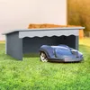 Garage in legno per robot tosaerba Relaxdays, tetto Anteprima dell’immagine prodotto 2