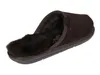 A single brown slipper with a fluffy lining is shown against a white background. Produktbild-Vorschau