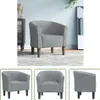 The Living Store Clubsessel Dunkelgrau Samt Produktbild-Vorschau 1