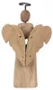 Clayre & Eef Dekorationsfigur Engel 22 cm Braun Holz Produktbild-Vorschau 3