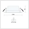 Technical drawing of a downlight with dimensions and cut-out size. Produktbild-Vorschau
