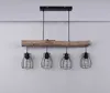 Globo Lighting závěsné svítidlo kovové černé, 4x E27 Náhled obrázku produktu 7