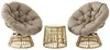 Sada záhradného nábytku Outsunny, 3-dielna, bistro sada Náhľad obrázku produktu 1