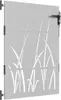 vidaXL Cancello da giardino 85x125 cm in acciaio corten Anteprima dell’immagine prodotto 1