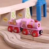 Bigjigs Rail Pink Lokomotive mit Tender Produktbild-Vorschau 3