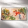 Wanduhr Bürouhr Leinwand Bild Geräuschlos 60x30 Malerei Produktbild-Vorschau 2