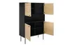 SalesFever Highboard | 4 Türen, 1 offenes Fach | MDF Eiche Produktbild-Vorschau 3