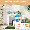 COSTWAY Bureau voor kinderen, kinderbureau met stoel, lade, Productafbeelding-voorbeeld 4