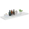 vidaXL Scaffale galleggiante bianco lucido 90x23,5x3,8 cm Anteprima dell’immagine prodotto 3