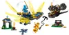 A collection of LEGO Ninjago building sets, including a dragon, a jet, and small structures, with minifigures. Náhled obrázku produktu