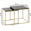 Schwarz-Goldenes Tischset - Moderne Metall- und Produktbild-Vorschau 5