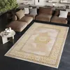 A living room scene with a sectional sofa, a rug, and a side table. Produktbild-Vorschau