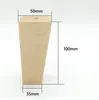 Bukové nohy 10 cm – lichoběžník, mořidlo ořech, s montážní Náhled obrázku produktu 2